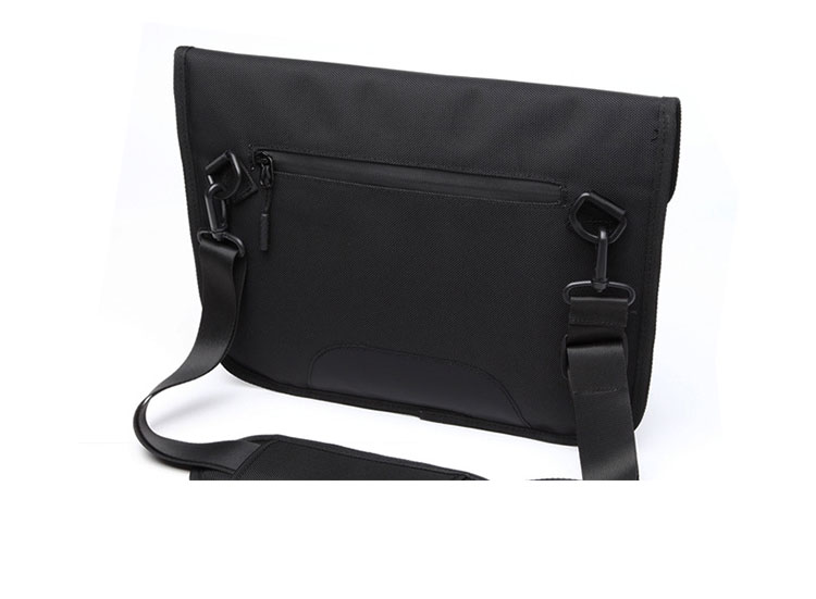 Whatna 2wayセカンド バッグ メンズ ショルダーバック [クラッチ 肩掛け 結婚式 バッグ] ファイルバッグ 薄い ipad 13.3 A4 収納可 大さめ 手持ちバッグ ビジネス カジュアル フォーマル 冠婚葬祭 紳士用 男性用 黒 青 グレー（8008k） 3