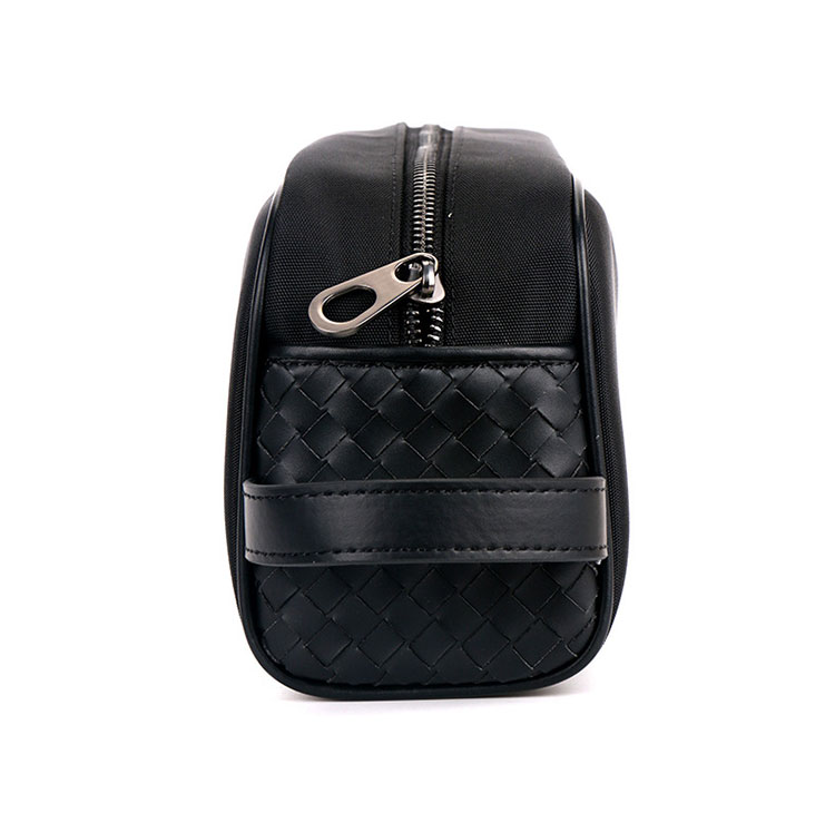 Whatna 2way 牛革 手作り編み込み セカンドバッグ メンズ バッグ クラッチ バッグ 本革 厚手 レザー 手持ちバッグ 結婚式 バッグ フォーマル  ビジネス 冠婚葬祭 バッグ 男性用 紳士用 黒 （182602） 2