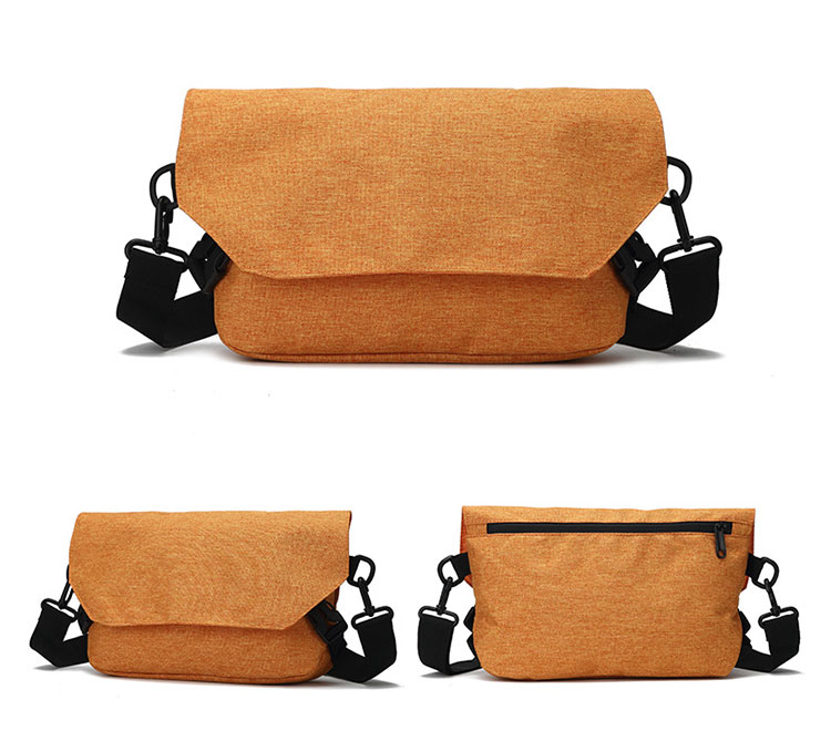 Whatnaショルダーバッグ メンズ メッセンジャーバッグ 頑丈 軽量 横型 A4 13インチipad収納可 オックスフォード布 防水 耐磨耗 ビジネスバッグ 小さい 斜めがけ バッグ 男性用 紳士用 19088 5