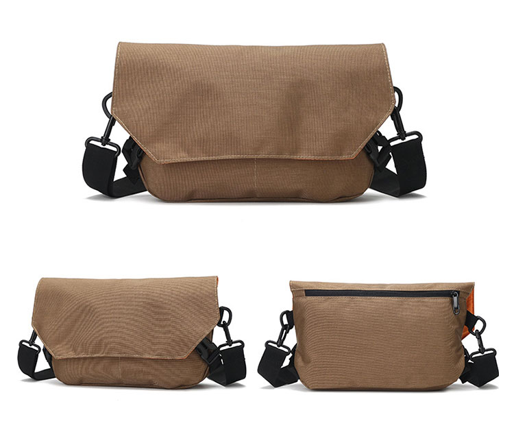 Whatnaショルダーバッグ メンズ メッセンジャーバッグ 頑丈 軽量 横型 A4 13インチipad収納可 オックスフォード布 防水 耐磨耗 ビジネスバッグ 小さい 斜めがけ バッグ 男性用 紳士用 19088 3