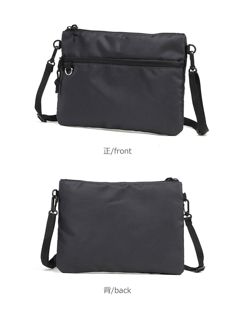 Whatnaショルダーバッグ メンズ メッセンジャーバッグ 頑丈 軽量 横型 B5 9.7インチipad収納可 オックスフォード布 防水 耐磨耗 ビジネスバッグ 小さい 斜めがけ バッグ 男性用 紳士用 19004 1