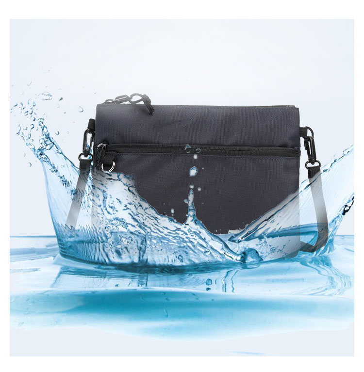 Whatnaショルダーバッグ メンズ メッセンジャーバッグ 頑丈 軽量 横型 B5 9.7インチipad収納可 オックスフォード布 防水 耐磨耗 ビジネスバッグ 小さい 斜めがけ バッグ 男性用 紳士用 19004 4