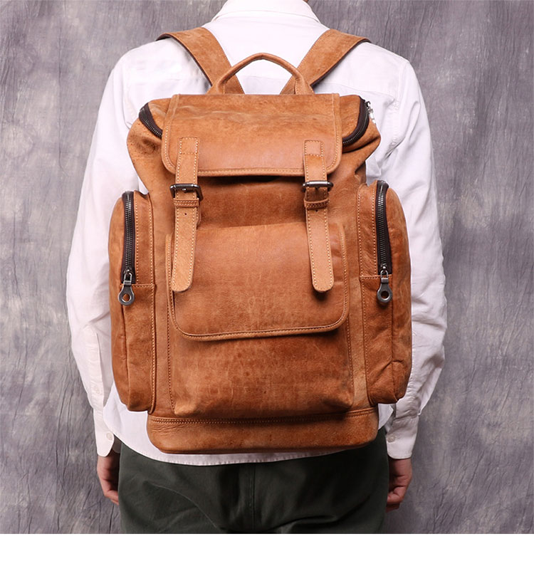 Whatna 天 然牛革 ビジネスバッグ メンズ 2WAY 手提げ・リュック バッグ 天然 本革 A4 15.6インチpc収納可大容量 旅行 出張用 通勤 通学 就活 面接 バッグ かばん 男性用 ブラウン 黒(6458) 6