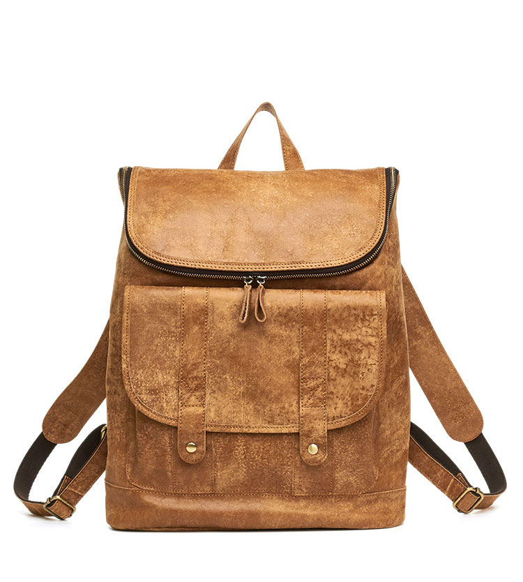 Whatna 天 然牛革 ビジネスバッグ メンズ 2WAY 手提げ・リュック バッグ 天然 本革 A4 16インチpc収納可大容量 旅行 出張用 通勤 通学 就活 面接 バッグ かばん 男性用 ブラウン(6356) 0