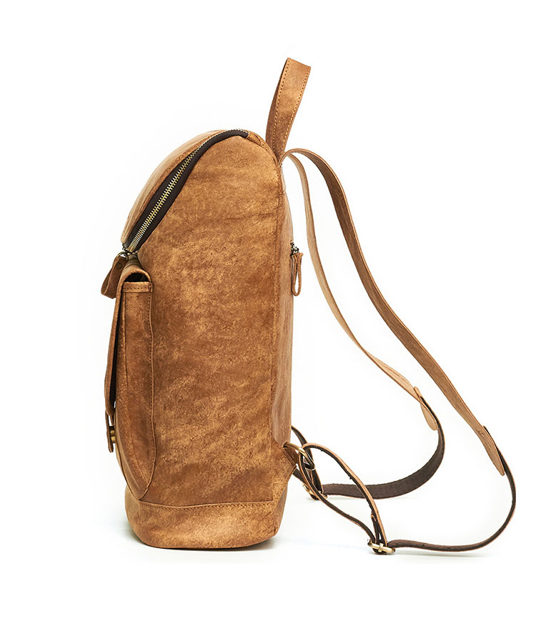 Whatna 天 然牛革 ビジネスバッグ メンズ 2WAY 手提げ・リュック バッグ 天然 本革 A4 16インチpc収納可大容量 旅行 出張用 通勤 通学 就活 面接 バッグ かばん 男性用 ブラウン(6356) 1