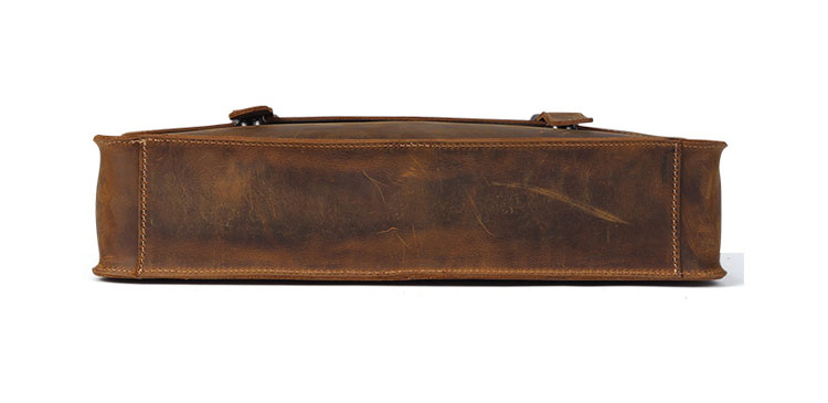 Whatna 天 然牛革 ビジネスバッグ メンズ 2WAY 手提げ・ショルダーバッグ 天然 本革 A4 15.6インチpc収納可大容量 旅行 出張用 通勤 通学 就活 面接 バッグ かばん 男性用 ブラウン 黒(6148) 4