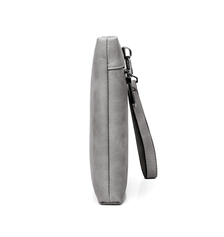 Whatna2way革 セカンドバッグ メンズ クラッチ バッグ 9.7インチのipad収納可B5 6枚カード収納 小銭入 ビジネス カジュアル フォーマル 冠婚葬祭 結婚式 二次会 披露宴バッグ 紳士用 男性用 青 グレー 黑 9972 2