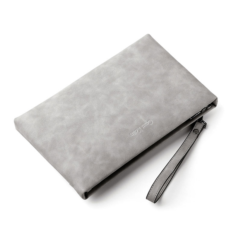 Whatna2way革 セカンドバッグ メンズ クラッチ バッグ 9.7インチのipad収納可B5 6枚カード収納 小銭入 ビジネス カジュアル フォーマル 冠婚葬祭 結婚式 二次会 披露宴バッグ 紳士用 男性用 青 グレー 黑 9972 3