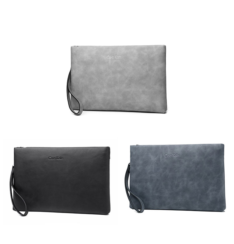 Whatna2way革 セカンドバッグ メンズ クラッチ バッグ 9.7インチのipad収納可B5 6枚カード収納 小銭入 ビジネス カジュアル フォーマル 冠婚葬祭 結婚式 二次会 披露宴バッグ 紳士用 男性用 青 グレー 黑 9972 0