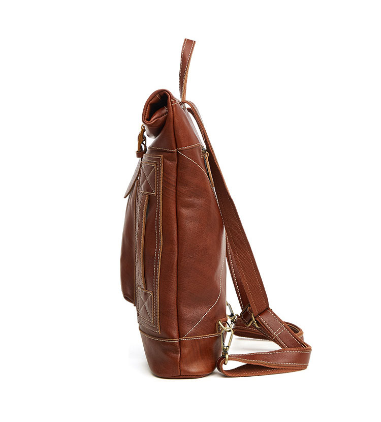 Whatna 天 然牛革 ビジネスバッグ メンズ 2WAY 手提げ・リュック バッグ 天然 本革 A4 16インチpc収納可大容量 旅行 出張用 通勤 通学 就活 面接 バッグ かばん 男性用 ブラウン(6396) 2