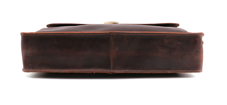 Whatna 天 然牛革 ビジネスバッグ メンズ 2WAY 手提げ・ショルダーバッグ パスワードロックボタング付 盗難防止 天然 本革 A4 15.6インチpc収納可大容量 旅行 出張用 通勤 通学 就活 面接 バッグ かばん 男性用 ブラウン(6393) 4