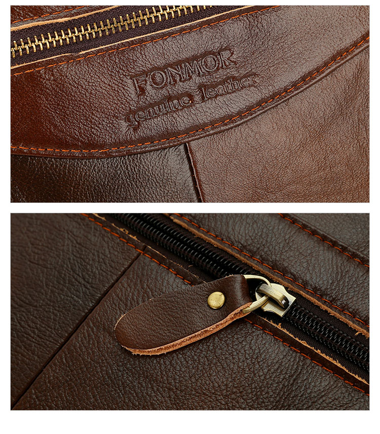 Whatna 天 然牛革 ビジネスバッグ メンズ 2WAY 手提げ・ショルダーバッグ 天然 本革 A4 15.6インチpc収納可大容量 旅行 出張用 通勤 通学 就活 面接 バッグ かばん 男性用 ブラウン（9029） 8