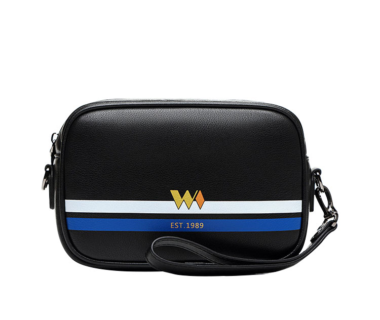 Whatna 2wayミニセカンドバッグ メンズ バッグ 小きめ [クラッチ ショルダー 肩掛け 結婚式 バッグ]ビジネス カジュアル フォーマル 冠婚葬祭 バッグ 葬式 バッグ 紳士用 男性用 黒W6176 0