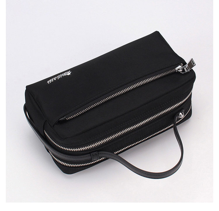 Whatna 2wayハンドル ドラム型 セカンド バッグ メンズ クラッチ バッグ 小さい ショルダーベルト付属ボック ス型  クラッチ ショルダー 結婚式 バッグ ビジネス フォーマル 冠婚葬祭 バッグ紳士用 男性用 黒R11 3