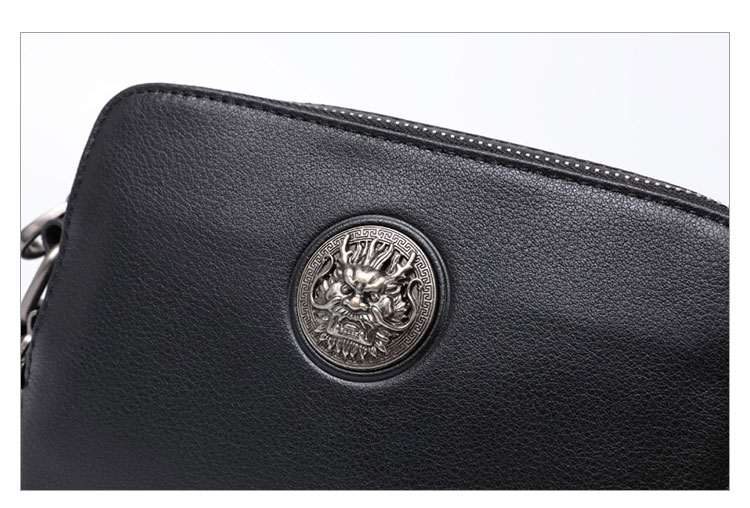 Whatna 天然牛革 ショルダーバッグ メンズ メッセンジャーバッグ小さめ ビジネスバッグ 横型 2室仕切 本革 通勤 通学 斜めがけバッグ オシャレ な シンプル な 軽量 実用 自転車 かばん男性用 ブラウン 黒(6415) 8