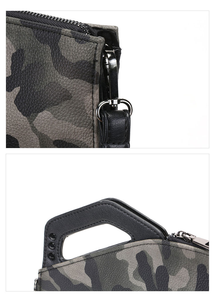 Whatna 2WAY 革 セカンド バッグ メンズ バッグ [クラッチ ショルダー 肩掛け 結婚式 バッグ] 薄い ipad air 13.3 A4 収納可手持ちバッグ ビジネス カジュアル フォーマル 冠婚葬祭 紳士用 男性用 4