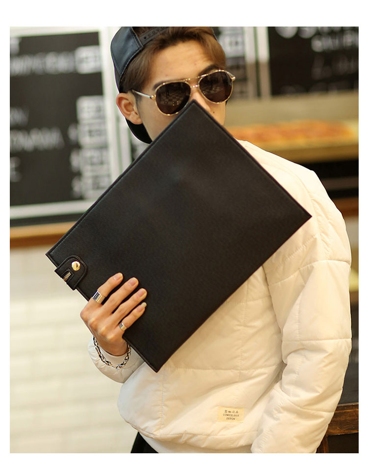 Whatna 革 セカンドバッグ メンズ せかんどばっく 大きめ A4 ipad air13.3収納可 ファイルバッグブリーフケース 結婚式 バッグ カジュアルフォーマル ビジネス 冠婚葬祭 バッグ 男性用 紳士用（9412） 6