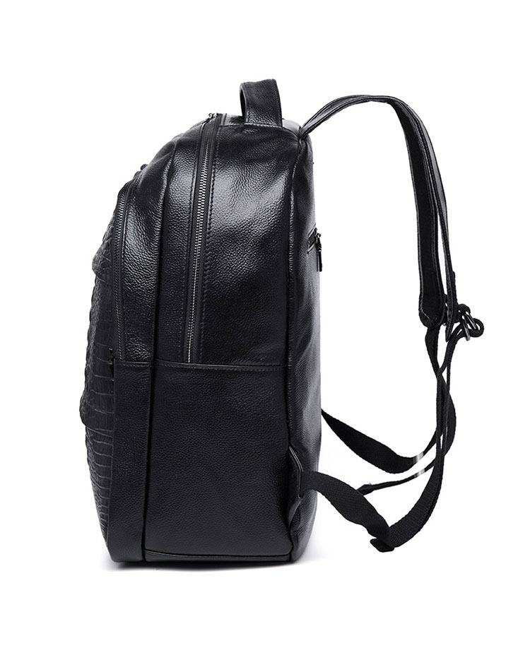 Whatna 牛革 ビジネスバッグメンズ バッグ 手提げ・リュックの2WAY 本革 厚手本革 A4 15.6インチpc収納可 大容量 盗難防止 旅行 出張用 通勤 通学 就活 面接 バッグ かばん 男性用  黒（KS333） 3