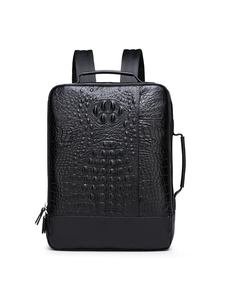 Whatna 天 然牛革 ビジネスバッグ メンズ 2WAY 手提げ・リュック バッグ 天然 本革 A4 16インチpc収納可大容量 旅行 出張用 通勤 通学 就活 面接 バッグ かばん 男性用 黒(66276-10) 0