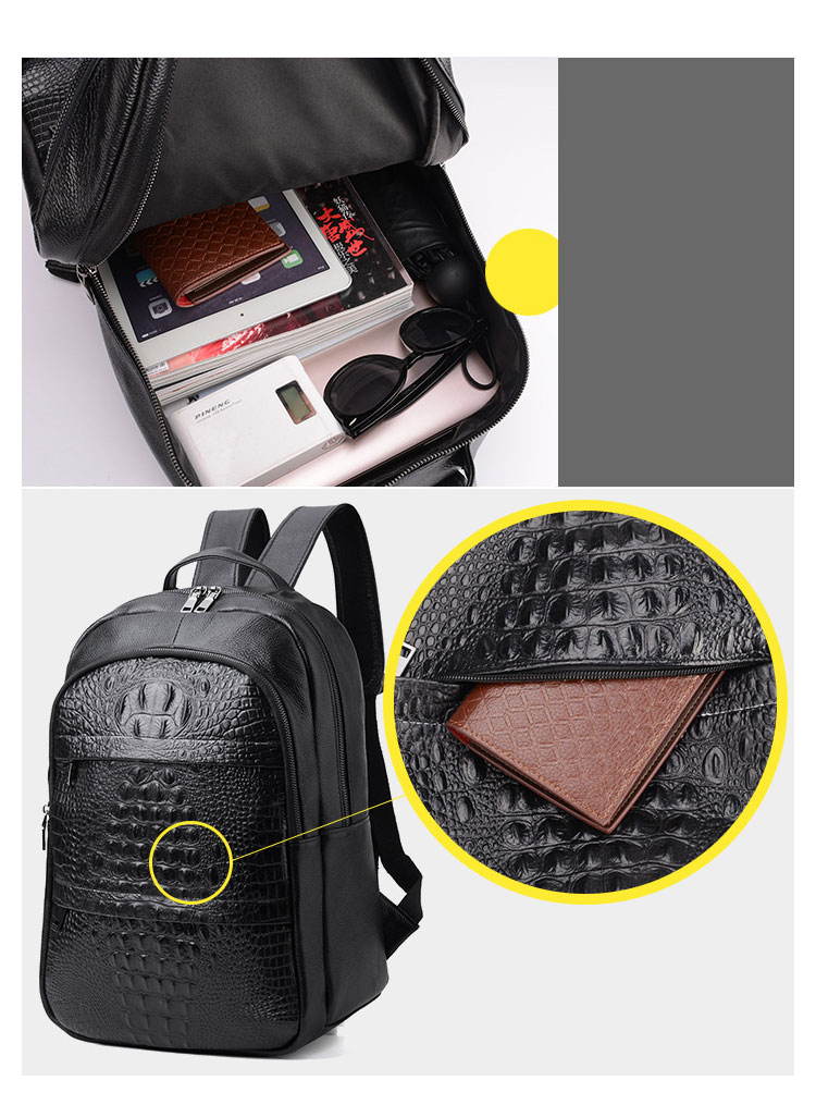 Whatna 牛革 ビジネスバッグメンズ バッグ 手提げ・リュックの2WAY 本革 厚手本革 A4 15.6インチpc収納可 大容量 盗難防止 旅行 出張用 通勤 通学 就活 面接 バッグ かばん 男性用  黒（KS333） 5