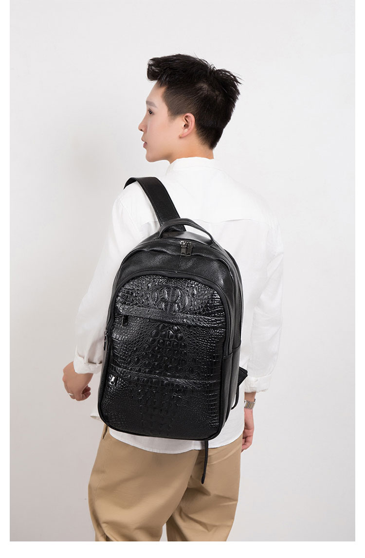 Whatna 牛革 ビジネスバッグメンズ バッグ 手提げ・リュックの2WAY 本革 厚手本革 A4 15.6インチpc収納可 大容量 盗難防止 旅行 出張用 通勤 通学 就活 面接 バッグ かばん 男性用  黒（KS333） 10