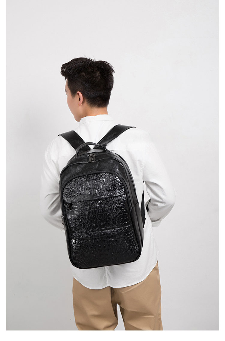 Whatna 牛革 ビジネスバッグメンズ バッグ 手提げ・リュックの2WAY 本革 厚手本革 A4 15.6インチpc収納可 大容量 盗難防止 旅行 出張用 通勤 通学 就活 面接 バッグ かばん 男性用  黒（KS333） 9