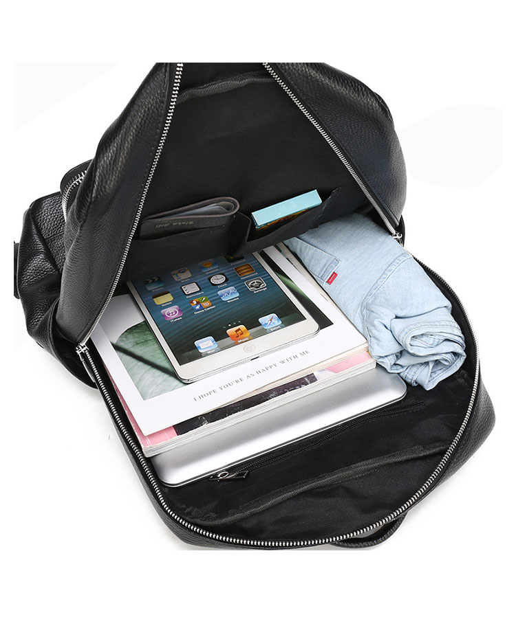 Whatna 天 然牛革 ビジネスバッグ メンズ 2WAY 手提げ・リュック バッグ 天然 本革 A4 16インチpc収納可大容量 旅行 出張用 通勤 通学 就活 面接 バッグ かばん 男性用 黒(66276-10) 2