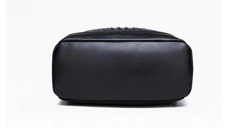 Whatna 牛革 ビジネスバッグメンズ バッグ 手提げ・リュックの2WAY 本革 厚手本革 A4 15.6インチpc収納可 大容量 盗難防止 旅行 出張用 通勤 通学 就活 面接 バッグ かばん 男性用 黒(66298) 3