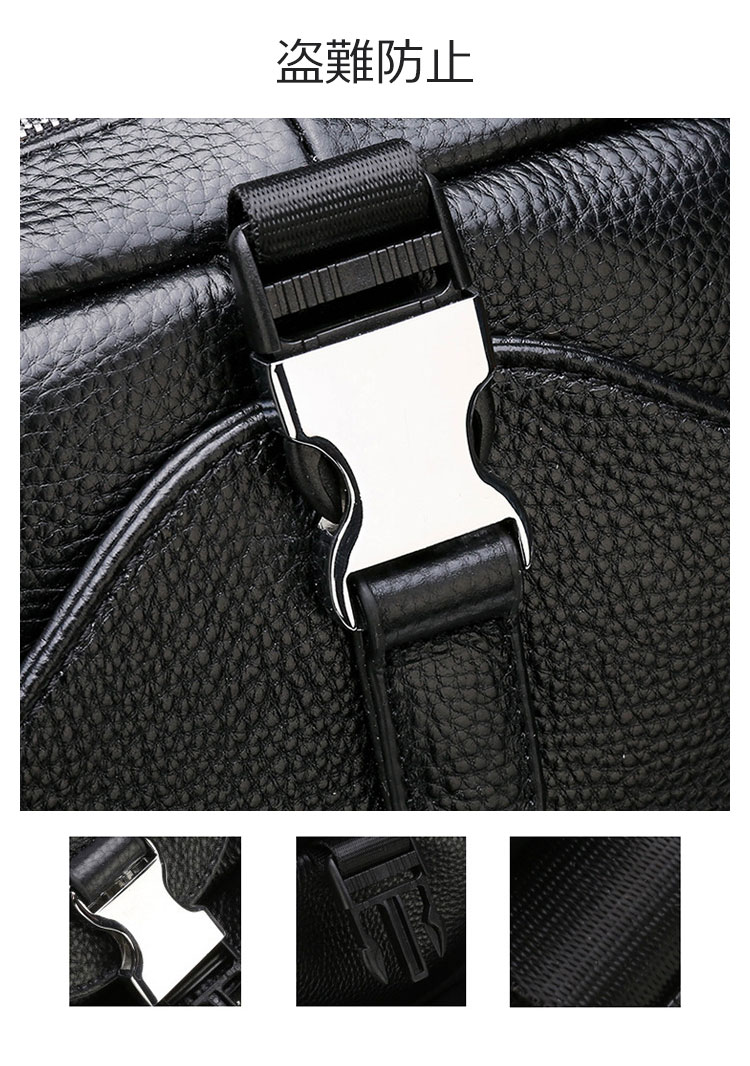 Whatna 牛革 ビジネスバッグメンズ バッグ 手提げ・リュックの2WAY 本革 厚手本革 A4 15.6インチpc収納可 大容量 盗難防止 旅行 出張用 通勤 通学 就活 面接 バッグ かばん 男性用  黒（66284） 8