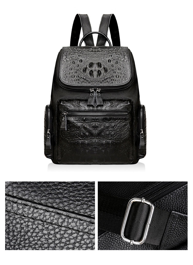 Whatna 牛革 ビジネスバッグメンズ バッグ 手提げ・リュックの2WAY 本革 厚手本革 A4 14インチpc収納可 大容量 盗難防止 旅行 出張用 通勤 通学 就活 面接 バッグ かばん 男性用 黒(KS778) 6