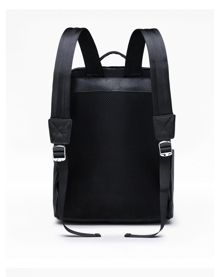 Whatna 牛革 ビジネスバッグメンズ バッグ 手提げ・リュックの2WAY 本革 厚手本革 A4 15.6インチpc収納可 大容量 盗難防止 旅行 出張用 通勤 通学 就活 面接 バッグ かばん 男性用 黒(66298) 2