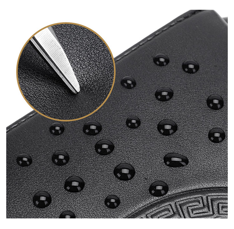 Whatna 3way 革 ボディバッグ・ワンショルダーバッグ メンズ ウエストポーチ イヤホン穴付き 本 革 厚手 レザー  斜め掛けバッグ スポーツバッグ 自転車 カジュアル 遠足 旅行 通勤 通学 黒（FB-011#） 9