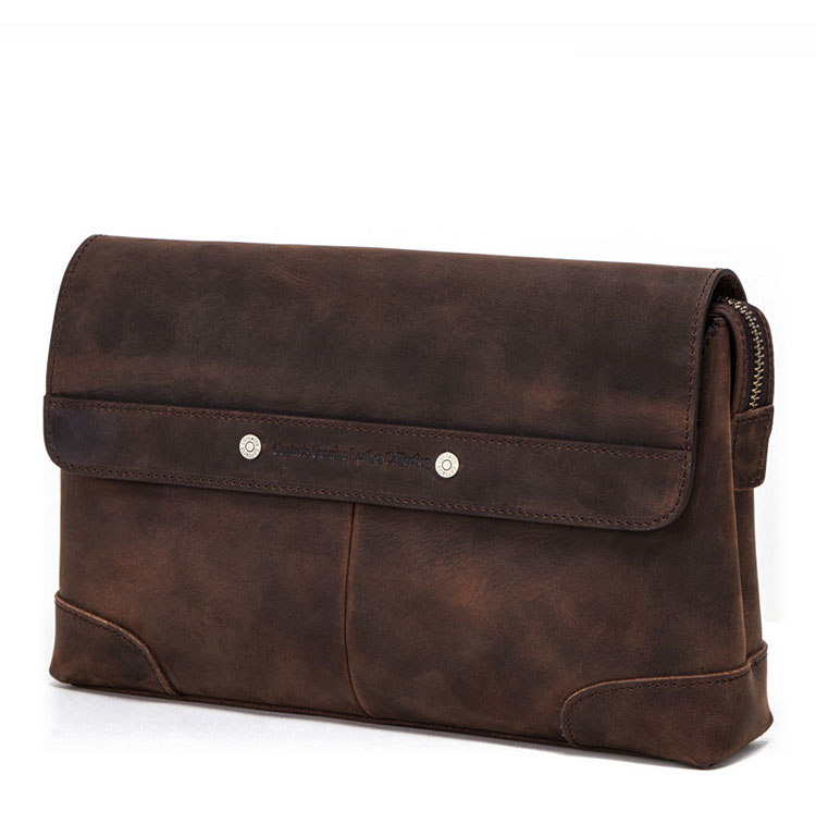 Whatna 天然 牛革 セカンドバッグ メンズ せかんどばっく 小きめ 厚手 本革 ipad 9.7収納可 結婚式 バッグ カジュアルフォーマル ビジネス 冠婚葬祭 バッグ 男性用 紳士用 ブラウン（MC1009） 0
