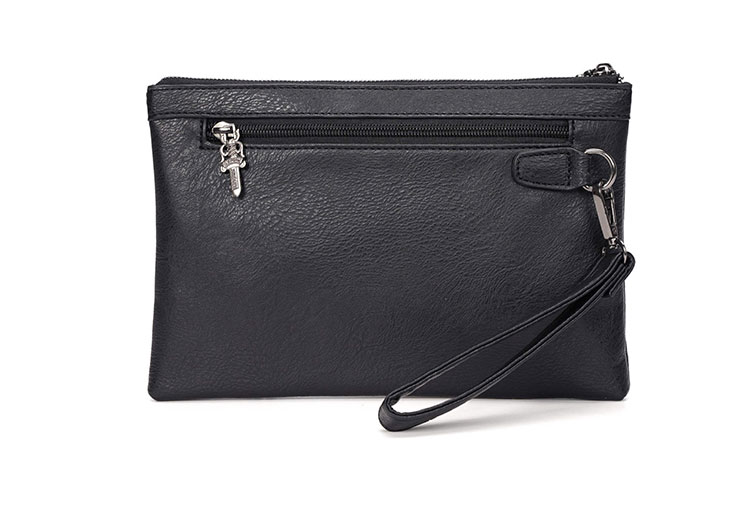 Whatna 革 セカンドバッグ メンズ せかんどばっく 小きめ カード6枚収納可ipad 9.7収納可 結婚式 バッグ カジュアルフォーマル ビジネス 冠婚葬祭 バッグ 男性用 紳士用(YH3103) 1