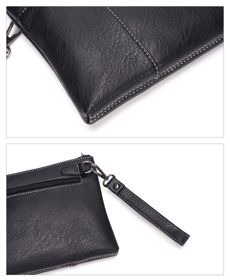 Whatna 革 セカンドバッグ メンズ せかんどばっく 小きめ カード6枚収納可ipad 9.7収納可  結婚式 バッグ カジュアルフォーマル ビジネス 冠婚葬祭 バッグ 男性用 紳士用(YH3102) 6