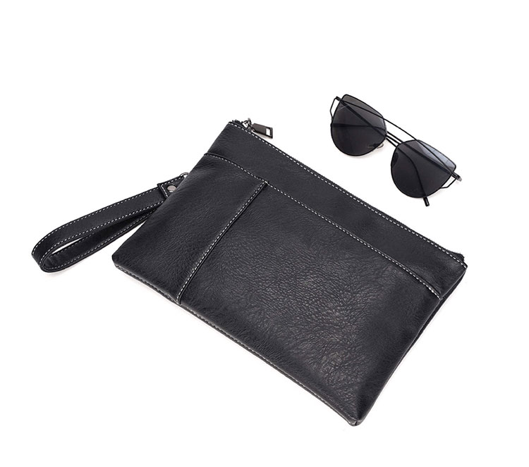 Whatna 革 セカンドバッグ メンズ せかんどばっく 小きめ カード6枚収納可ipad 9.7収納可  結婚式 バッグ カジュアルフォーマル ビジネス 冠婚葬祭 バッグ 男性用 紳士用(YH3102) 0