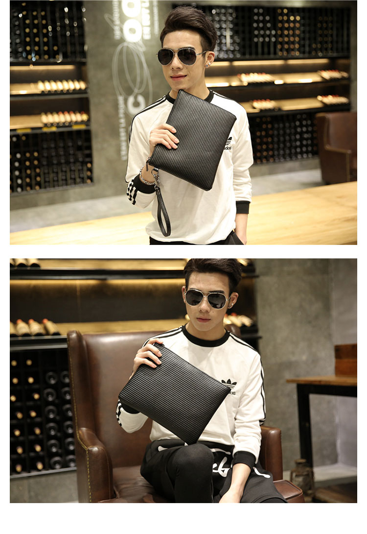 Whatna 革 セカンドバッグ メンズ せかんどばっく 小きめ ipad 9.7収納可  結婚式 バッグ カジュアルフォーマル ビジネス 冠婚葬祭 バッグ 男性用 紳士用（6656） 7