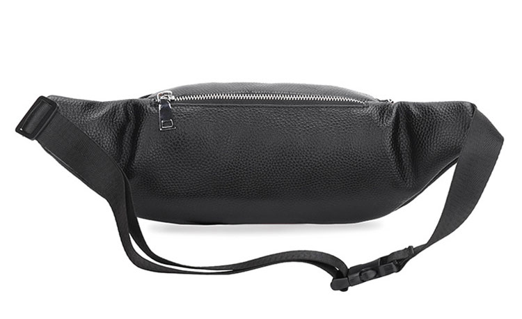 Whatna 3way 牛革 ボディバッグ・ワンショルダーバッグ メンズ ウエストポーチ  本 革 厚手 レザー  斜め掛けバッグ スポーツバッグ 自転車 カジュアル 遠足 旅行 通勤 通学 黒（6189） 3