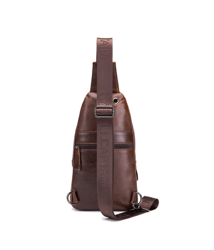 Whatna牛革 斜めがけ ボディバッグ ワンショルダー メンズ 本 革 厚手  レザー110 3