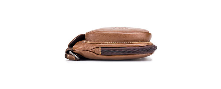 Whatna牛革 斜めがけ ボディバッグ ワンショルダー メンズ イヤホン穴付き 本 革 厚手  レザー125 3