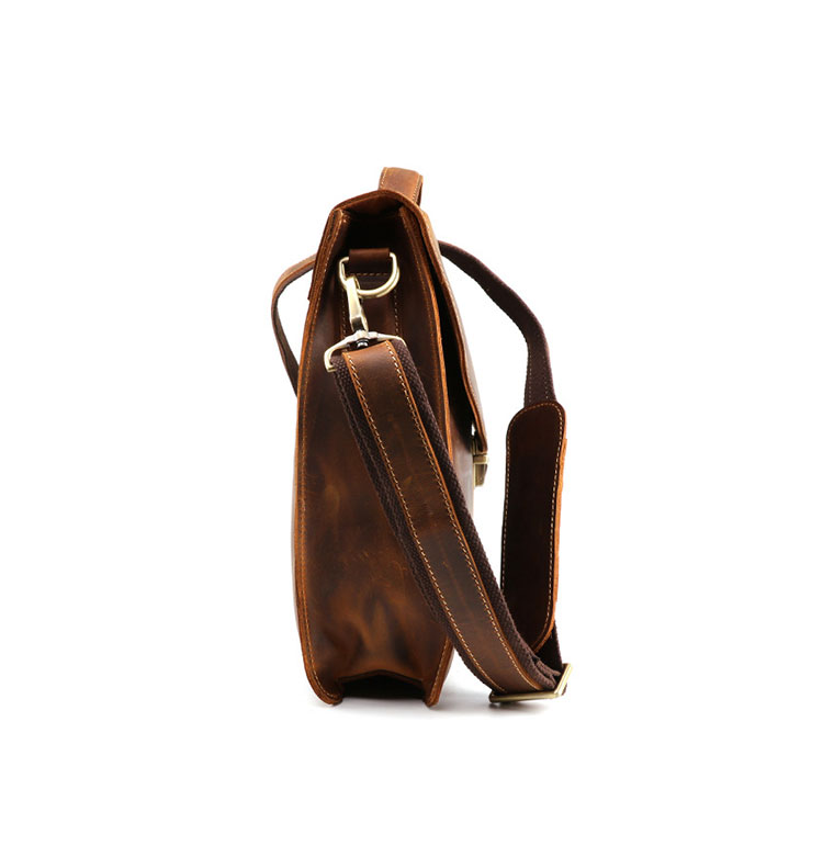 Whatna 天 然牛革 ビジネスバッグ メンズ 2WAY 手提げ・ショルダーバッグ 天然 本革 A4 15.6インチpc収納可大容量 旅行 出張用 通勤 通学 就活 面接 バッグ かばん 男性用 ブラウン（6359） 3