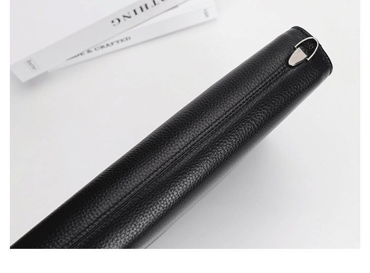 Whatna セカンドバッグ メンズ クラッチ バッグ 厚手 本革 牛革 A4 14インチair収納可 6枚カード収納可 ファイルバッグ 封筒袋 フォーマル冠婚葬祭 ビジネス 結婚式 バッグ 手持ちバッグ 紳士用 男性用 黑  Y00703-4 12