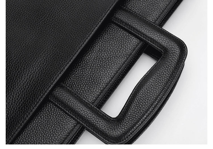 Whatna セカンドバッグ メンズ クラッチ バッグ 厚手 本革 牛革 A4 14インチair収納可 6枚カード収納可 ファイルバッグ 封筒袋 フォーマル冠婚葬祭 ビジネス 結婚式 バッグ 手持ちバッグ 紳士用 男性用 黑  Y00703-4 11