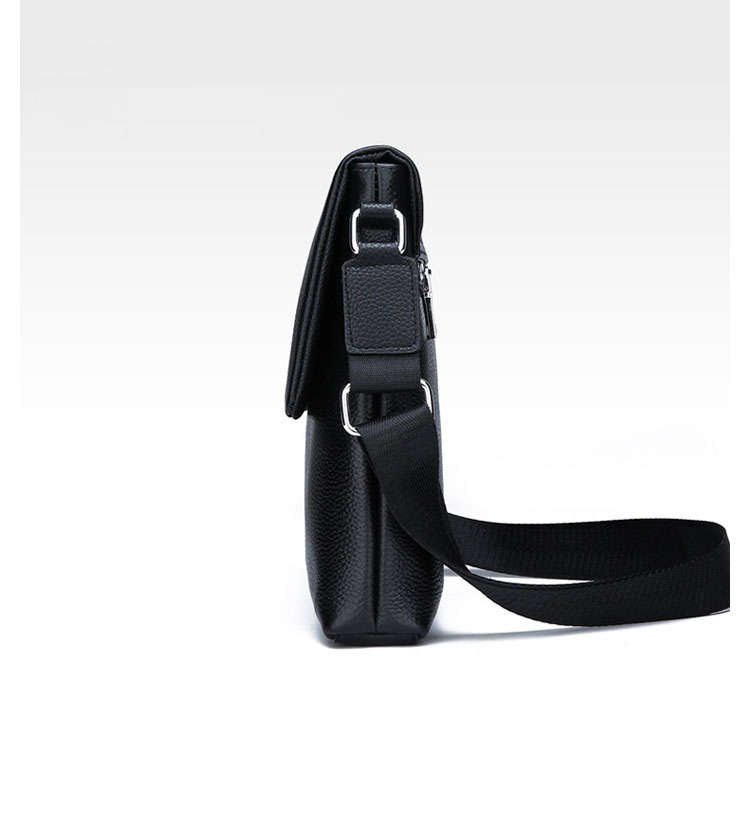 Whatna 2way 牛革 ショルダーバッグ メンズ ポシェットポお財布 6枚カード ipad10.5 収納可 縦型 メンズビジネスかばん斜めがけ 小さめメッセンジャーバッグ 斜め掛け通学通勤バッグ 肩掛けバッグ 紳士用 男性用 黒 hs-1571 2