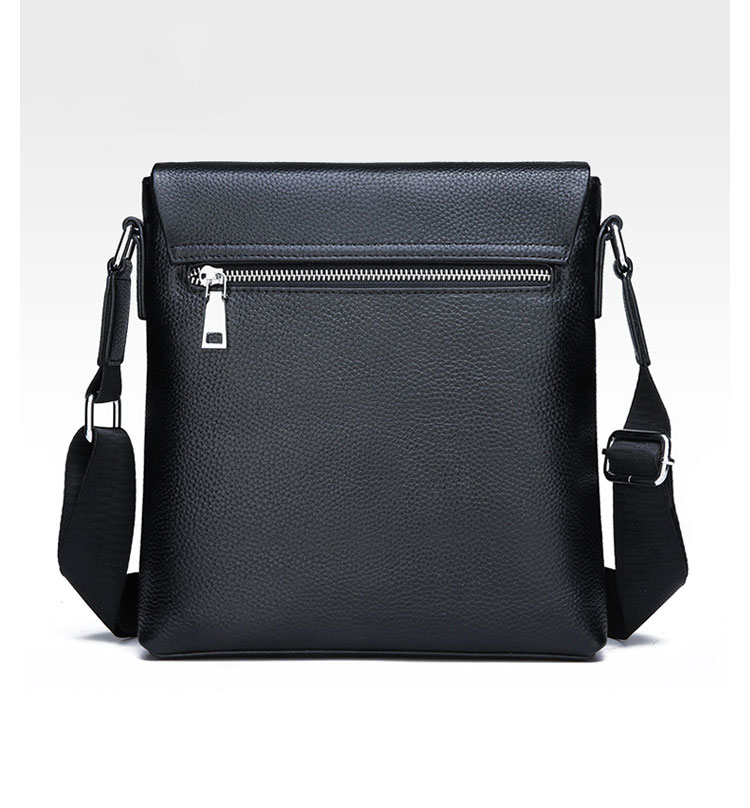 Whatna 2way 牛革 ショルダーバッグ メンズ ポシェットポお財布 6枚カード ipad10.5 収納可 縦型 メンズビジネスかばん斜めがけ 小さめメッセンジャーバッグ 斜め掛け通学通勤バッグ 肩掛けバッグ 紳士用 男性用 黒 hs-1571 3