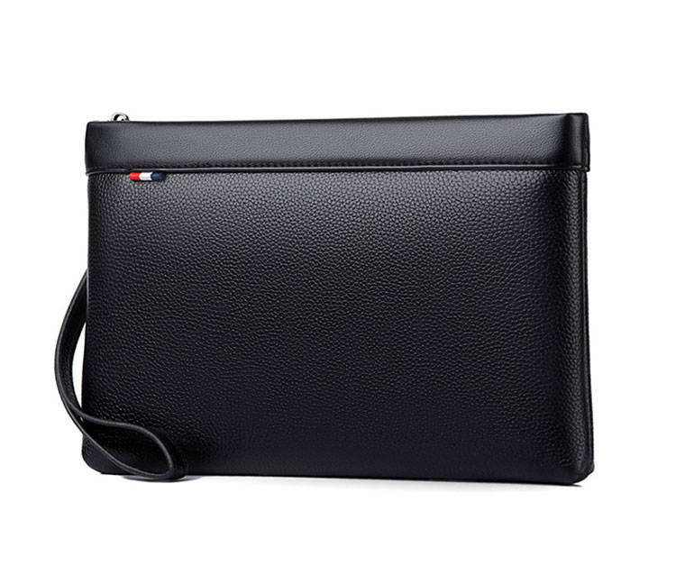 Whatna 2way牛革セカンドバッグ メンズ クラッチ バッグ 厚手 本革 レザー カード6枚 IPAD9.7収納可 ビジネス カジュアル フォーマル 冠婚葬祭 結婚式 バッグ紳士用 男性用 黒 2012 1