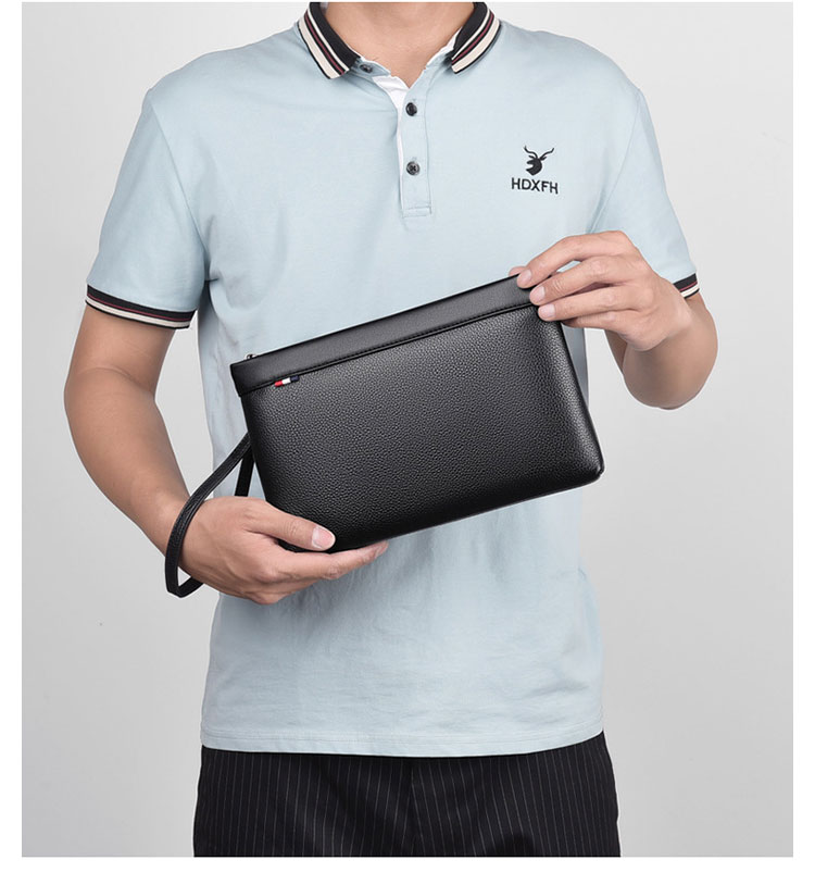 Whatna 2way牛革セカンドバッグ メンズ クラッチ バッグ 厚手 本革 レザー カード6枚 IPAD9.7収納可 ビジネス カジュアル フォーマル 冠婚葬祭 結婚式 バッグ紳士用 男性用 黒 2012 9