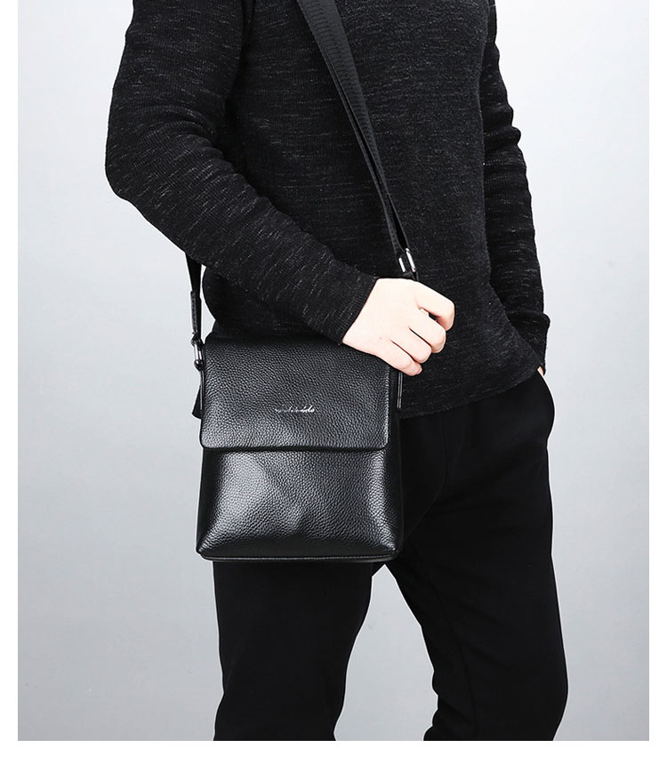 Whatna 2way 牛革 ショルダーバッグ メンズ ポシェットポお財布 6枚カード ipad10.5 収納可 縦型 メンズビジネスかばん斜めがけ 小さめメッセンジャーバッグ 斜め掛け通学通勤バッグ 肩掛けバッグ 紳士用 男性用 黒 hs-1571 10