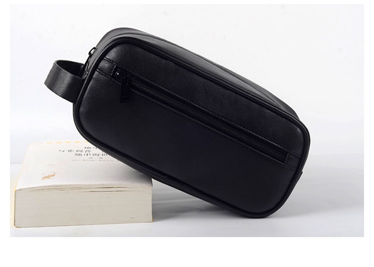 Whatna ドラム型 革 ミニセカンドバッグ メンズ バッグ クラッチ バッグ 小さい 化粧かば レザー 結婚式 バッグ フォーマル ビジネス 冠婚葬祭 バッグ ポーチ 男性用 紳士用 (hs-1574) 8