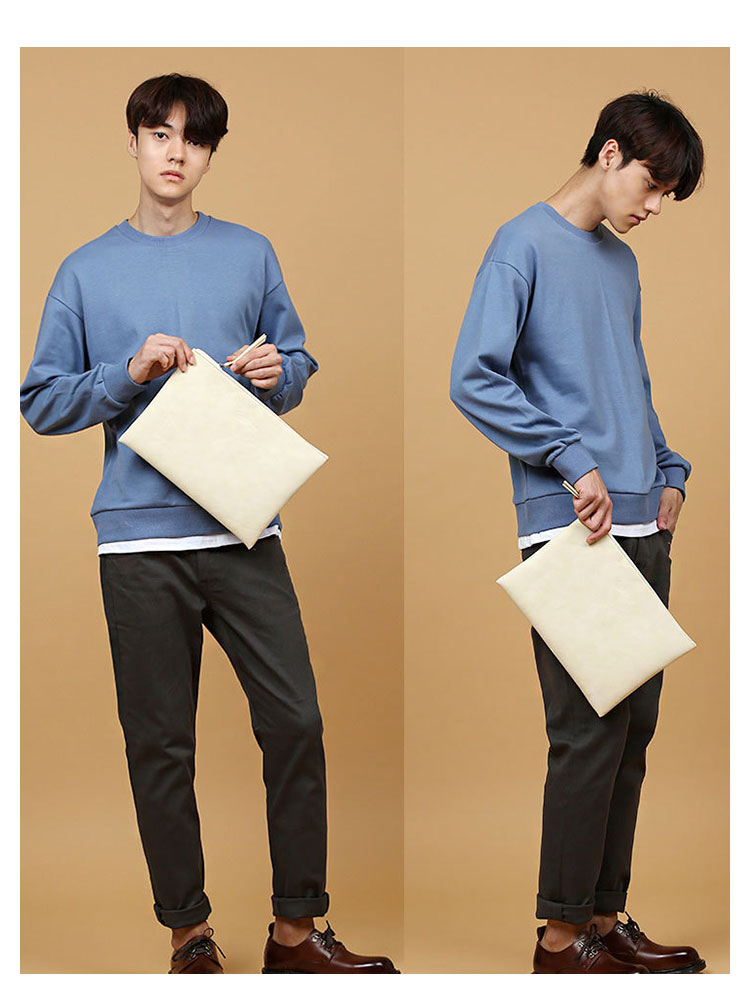 Whatna 革 セカンドバッグ メンズ レディース せかんどばっく 大きめ A4 ipad 13収納可 ファイルバッグブリーフケース 結婚式 バッグ カジュアルフォーマル ビジネス 冠婚葬祭 バッグ 男性用 紳士用(hs-1575) 7